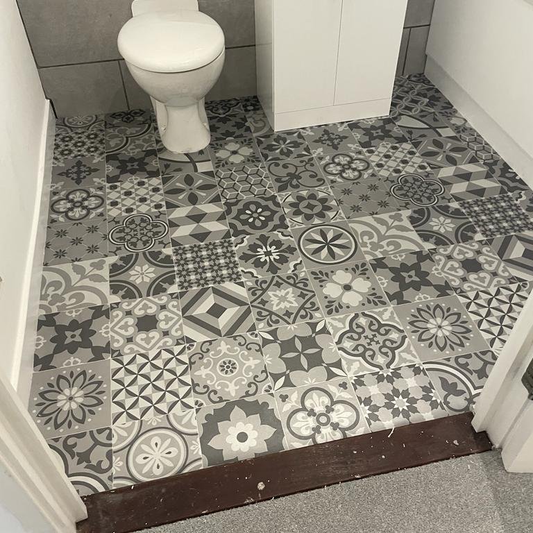 Bathroom flooring installation in Basildon, UK
